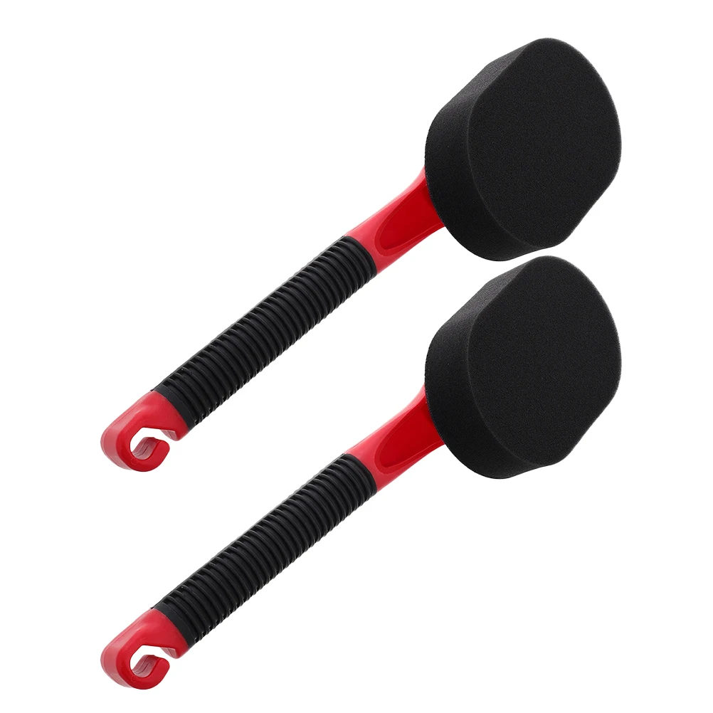 

2Pcs Car Waxing Tools Tire Shine Sponge Detachable Cleaning Brush Wheel Maintenance Accessories Car Cleaning Products Wax