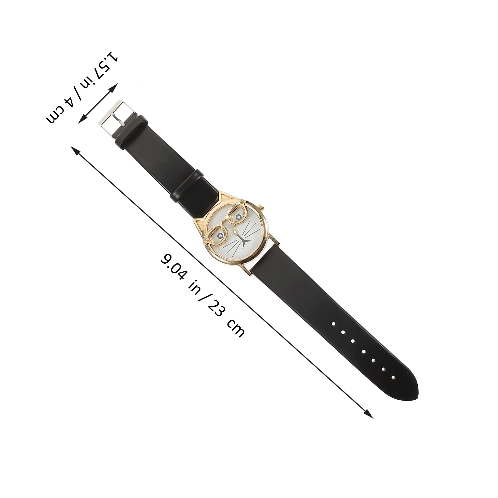 1Pcs Cat Pattern Quartz Kids Watch Durable PU Strap Sports Wristwatch Boys Girls Casual Fashion Wristband Cat Pattern Watch