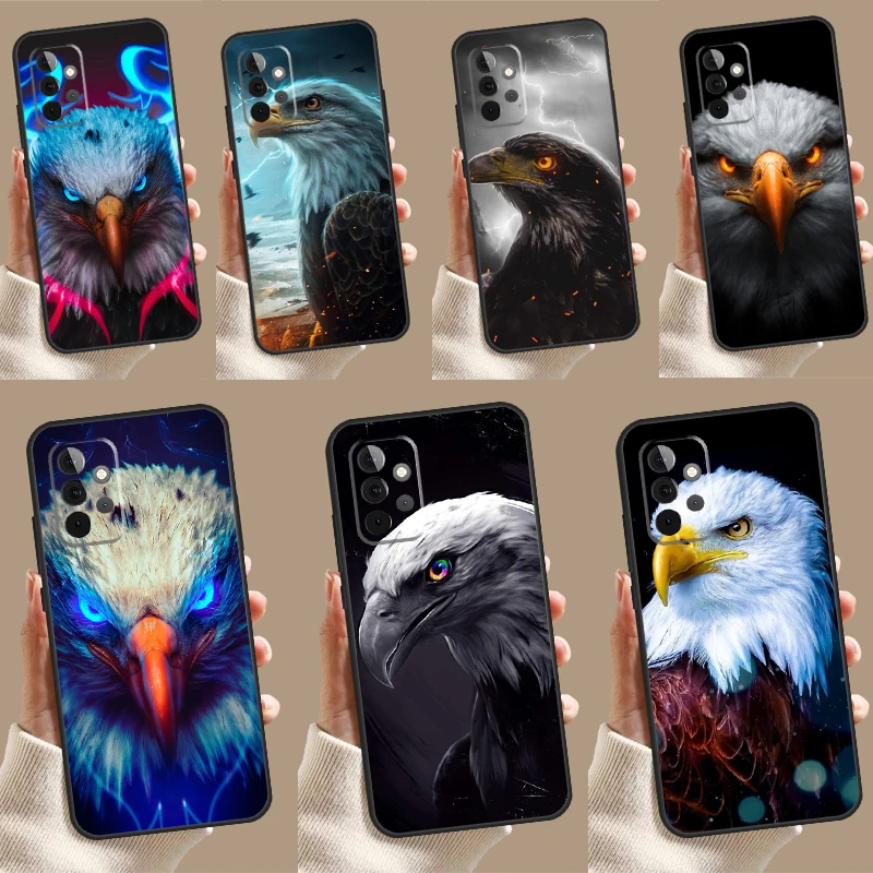 Eagle Hawk Bird Animal Case For Samsung Galaxy A13 A33 A53 A15 A25 A35 A55 A54 A34 A14 A71 A51 A12 A32 A52 Cover