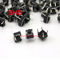 100pcs/lot Mini Micro Momentary Tactile Push Button Switch 6*6*5mm 4 pin ON/OFF keys button DIP 6x6x5mm