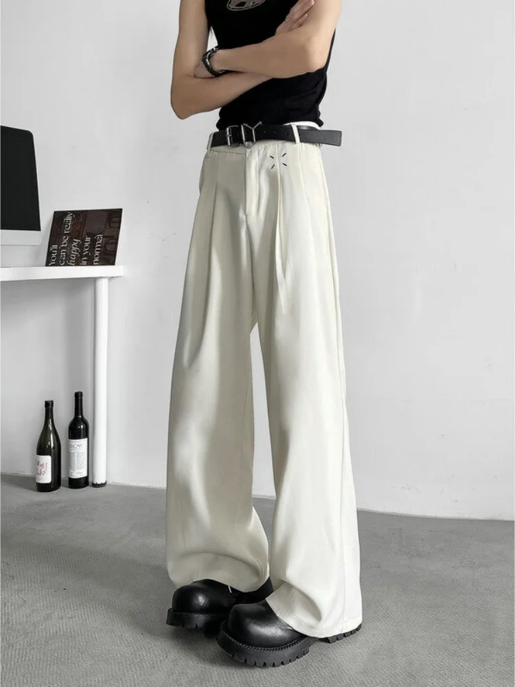 

Мужские летние повседневные брюки Cleanfit Loose Bla с драпировкой и плиссировкой, прямые штанины, из полиэстера, прохладные, стильные