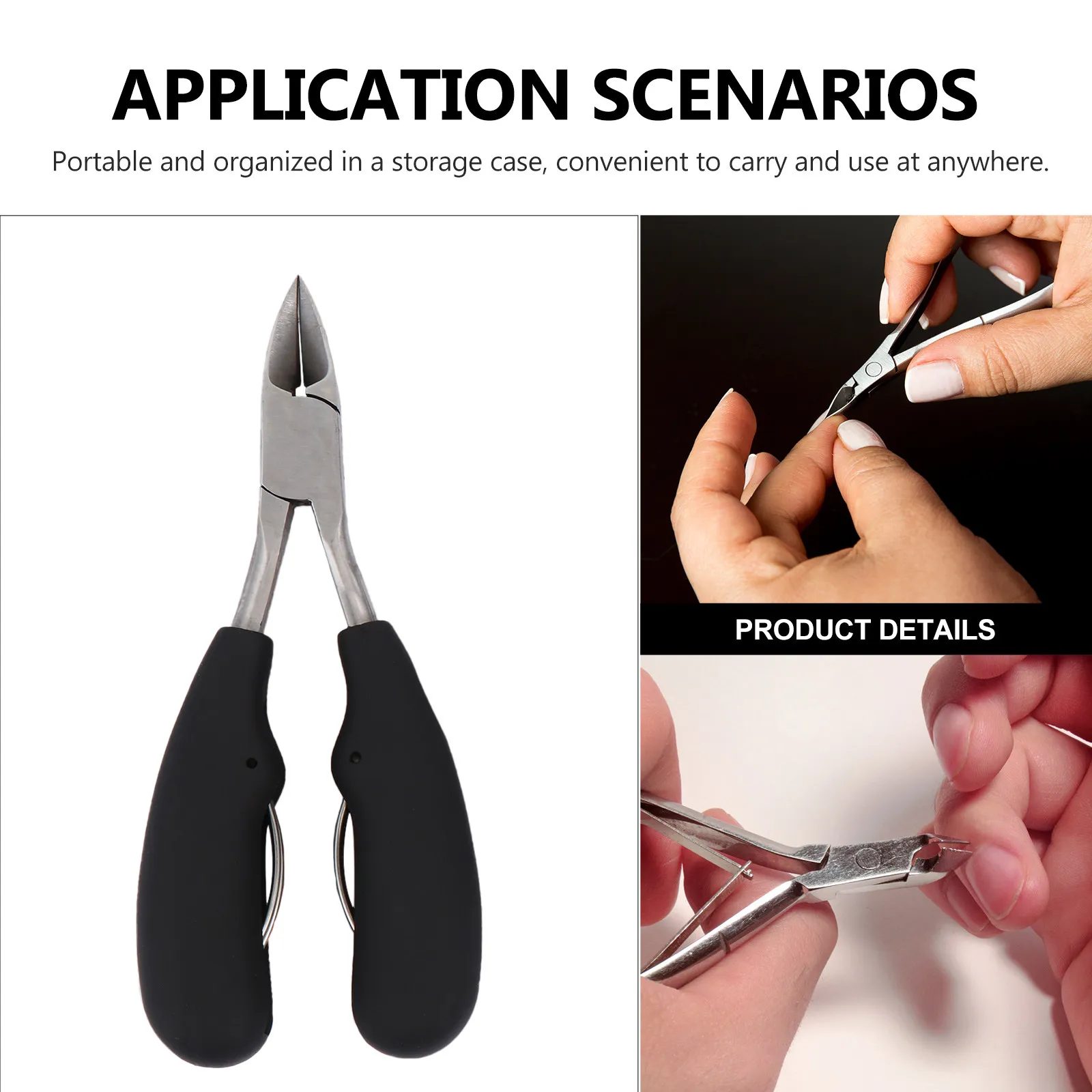 

1Set Nail Trimmer Set Premium Stainless Steel Nail Clippers Quick Grooming Pedicure Fingernail Cutter Toenail Trimmer Manicure