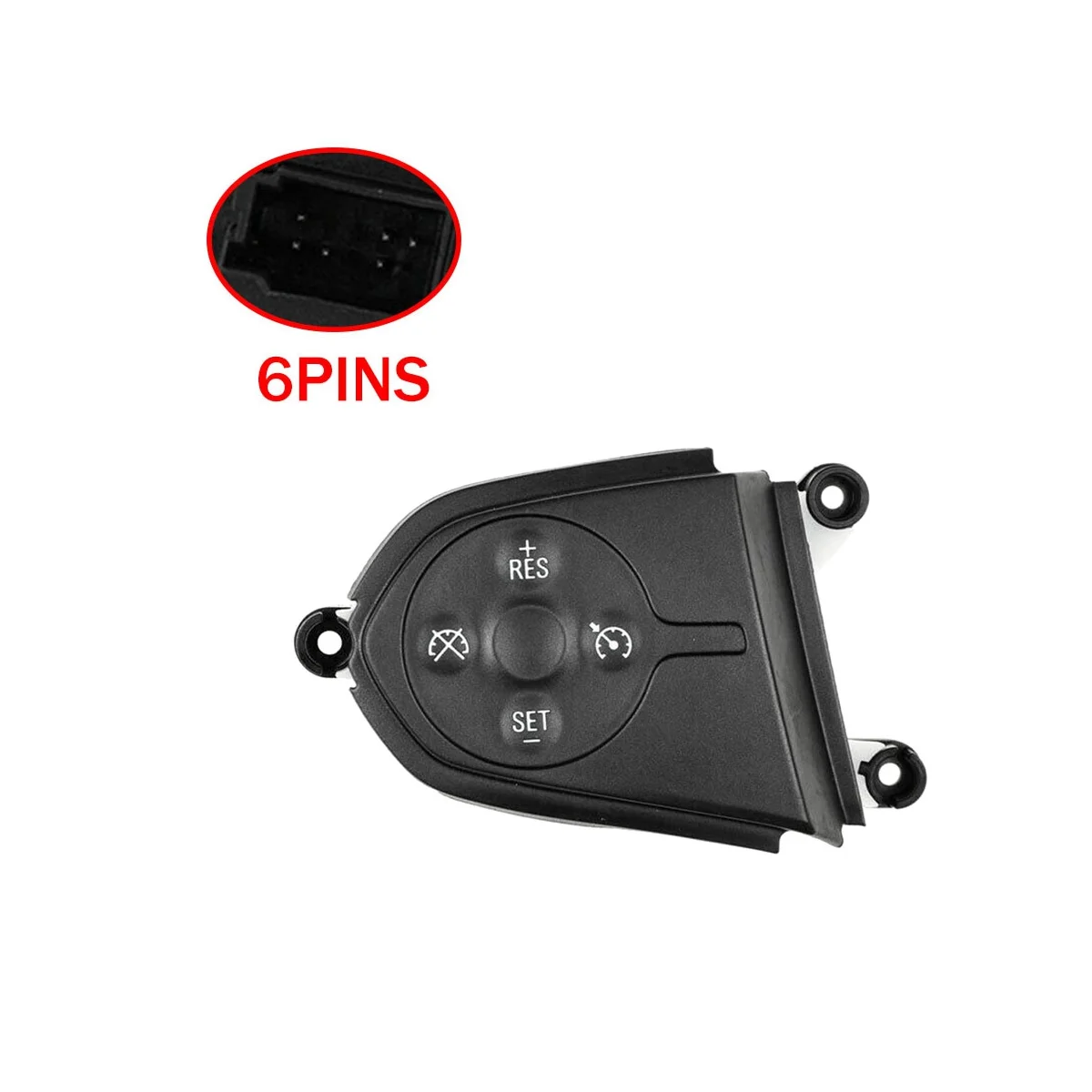 6 Pins Left Side Cruise Control Switch for GM Chevy Colorado GMC Sierra 1500 23262285