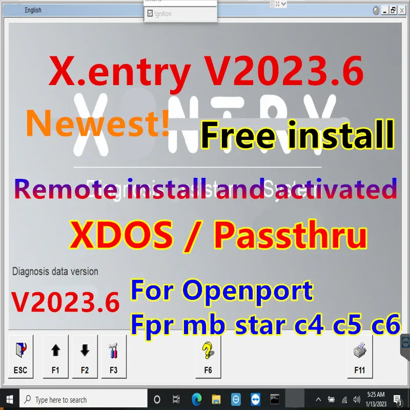 

Newest Xentry DAS V2023.6 XDOS PASSTHRU Version for Ben.z Diagnostic Software for MB Star C4 C5 C6 Openport 2.0 Remote Install