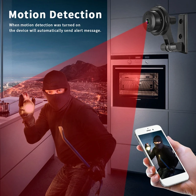 1080P HD Mini Wifi Wireless Smart Camera Indoor Security Surveillance Camera Night Vision Camcorder Audio Video Recorder-DTA9 view 6