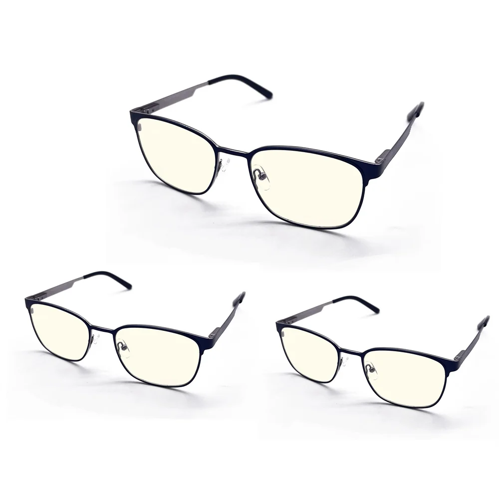 Blue-Light Blocking Glasses Fashion Elliptical Eyeglasses Anti UV Ray Computer Gaming Glasses Blue Blocker Glasses for Women/Men