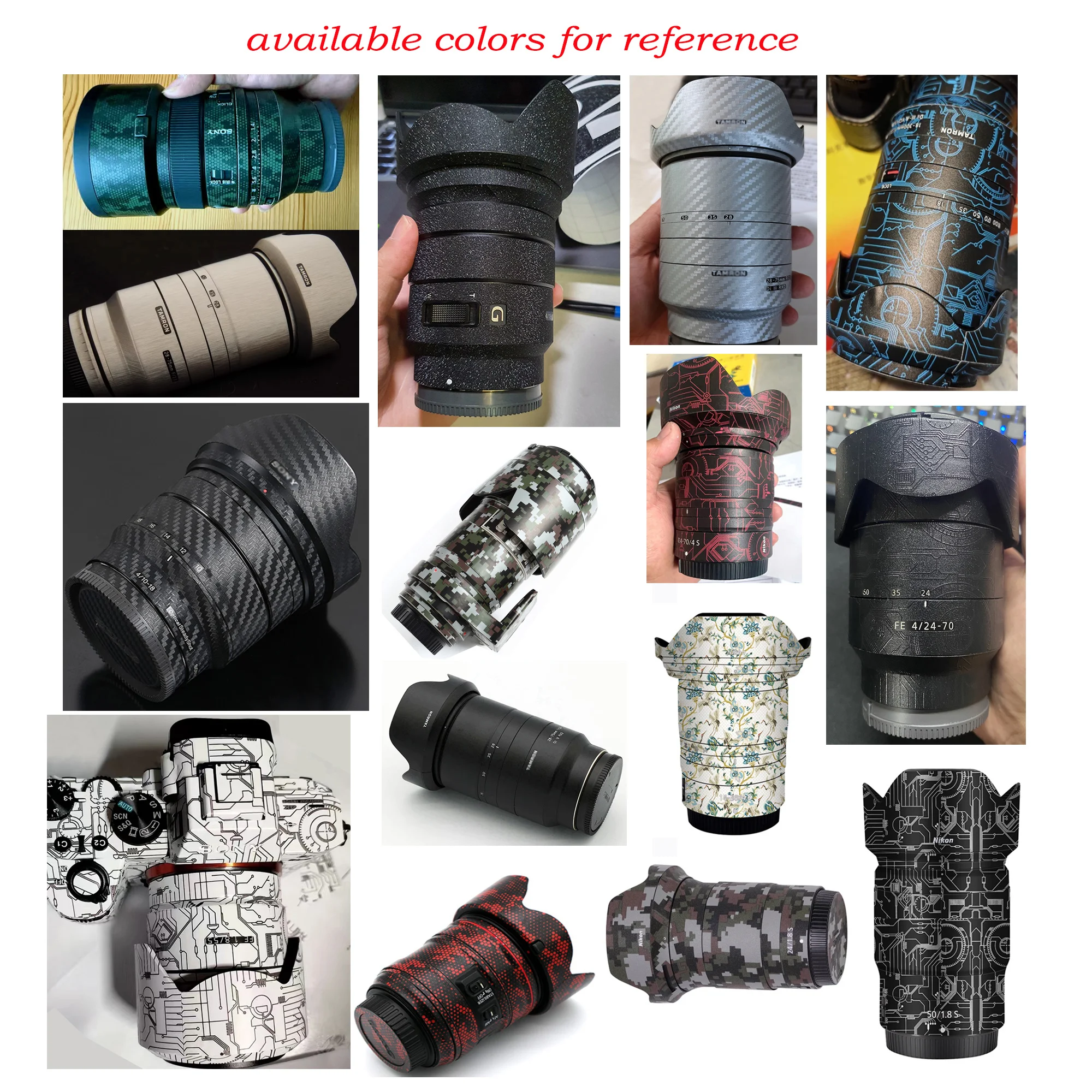 لسوني FE 70-200 مللي متر F2.8 GM OSS II ملصق عدسة الكاميرا الجلد ملصق الفينيل التفاف معطف الفيلم SEL70200GM2 70-200 2.8 FE70-200 F4 G II