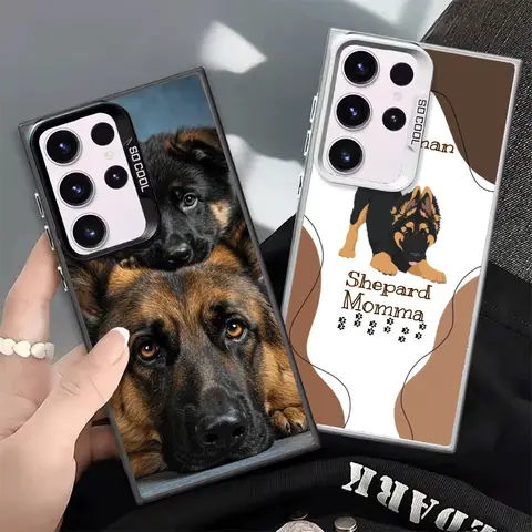 German Shepherd Dog Shockproof Phone Case for Samsung Galaxy S26 Edge S25 Ultra S24 FE S23 Plus S21 Cover Anti Fall Fundas