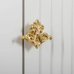 Nordic Solid Brass Creative Animal Drawer Handles Simple Light Luxury Kitchen Furniture Handle Vintage Gold Knob Hardware
