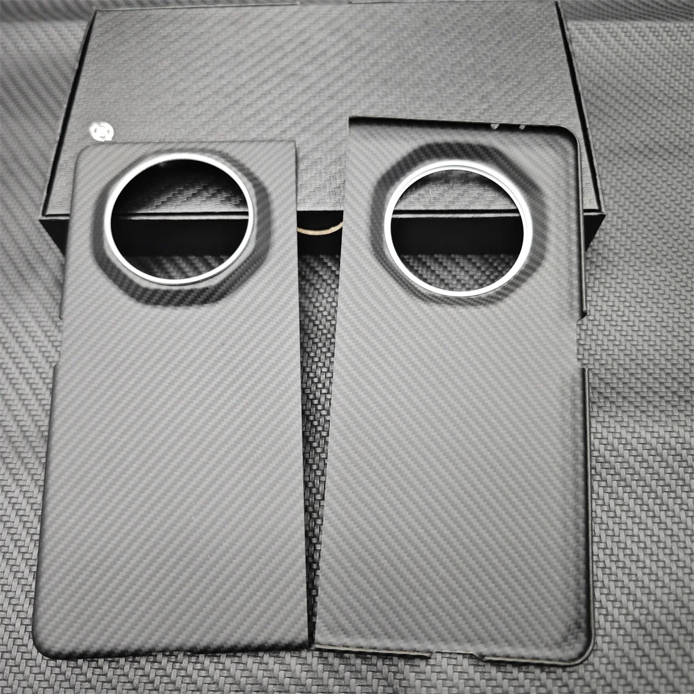 CHENYIQING Hülle für Honor Magic V3 Carbonfaser Ultradünne Handyhülle für Magic V3 Aramidfaser-Material Hartschale Magnetisch 3