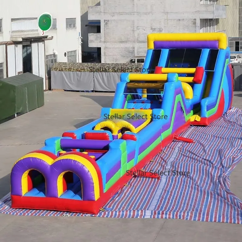 24m Commercial Inflatable Obstacle Course Largest Inflatable Theme Park for Adults and Kids