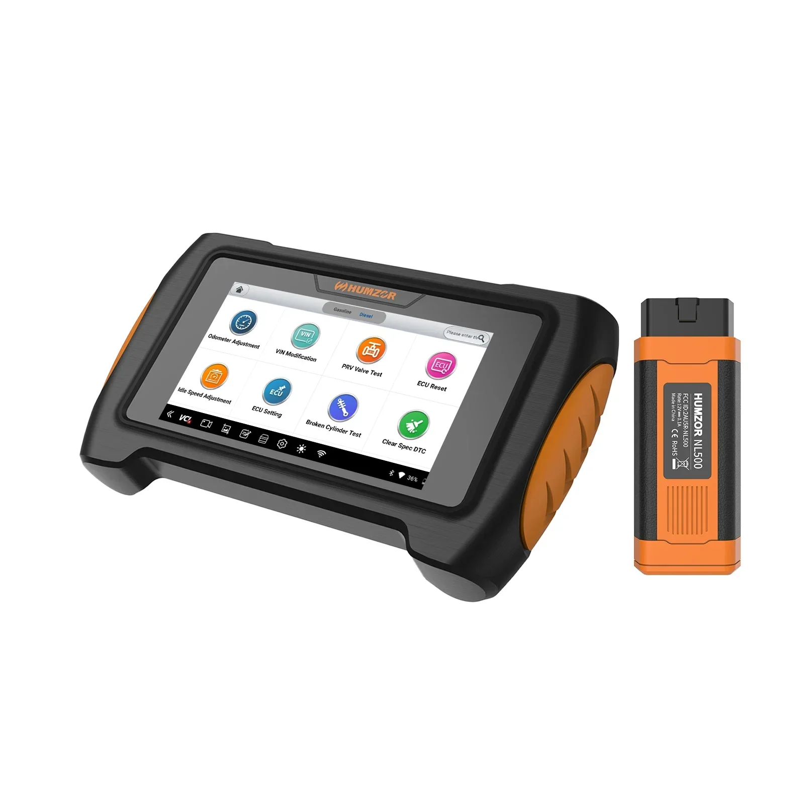 Humzor NP916 Full System Car/Truck Diagnostic Tool ECU Oil Reset SAS TPS DPF ABS Bleed OBD2 Scanner Key Programmer Tools