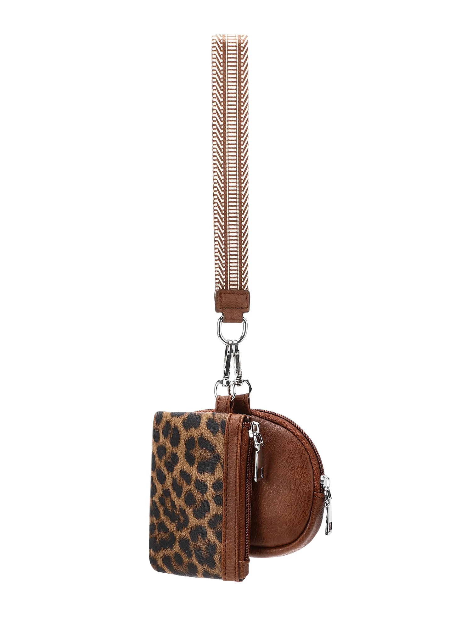 MIYIN Modische Mini-Reißverschluss-Handgelenktasche für Damen, Doppeltaschen-Handgelenkstasche, Tragbare Schlüsselanhänger-Geldbörse, Abnehmbarer Kleiner Münzbeutel – Detail 8