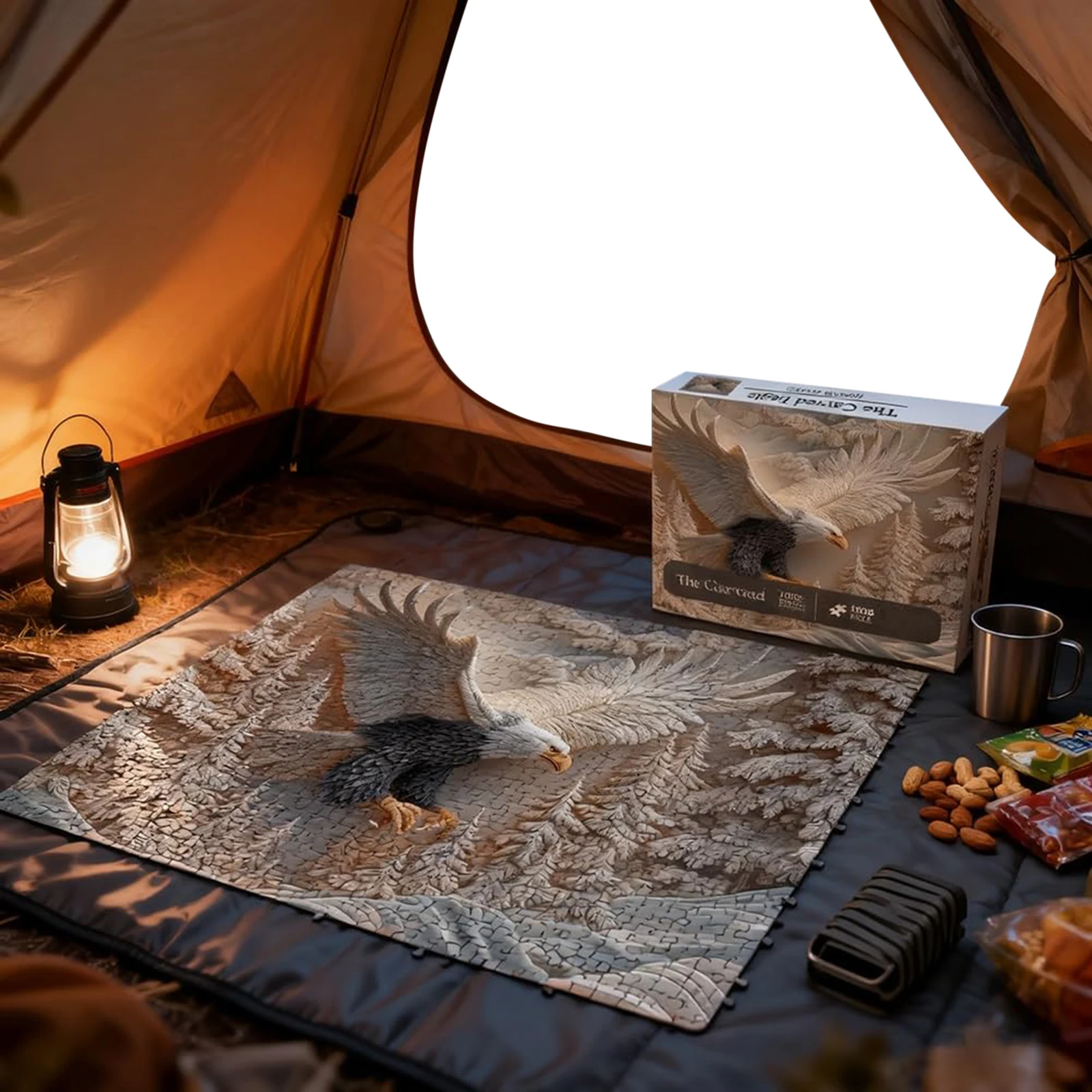 1000ピース 彫刻された鷲のジグソーパズル 挑戦的な鷲のアートパズルゲーム 鷲の野生生物アートデザインパズルゲーム 大人向け