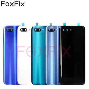 Bilashmart Glass Back Cover Huawei Honor 10 Battery Cover Rear Housing Door Panel Case With Camera Lens Replacement With Adhesive
