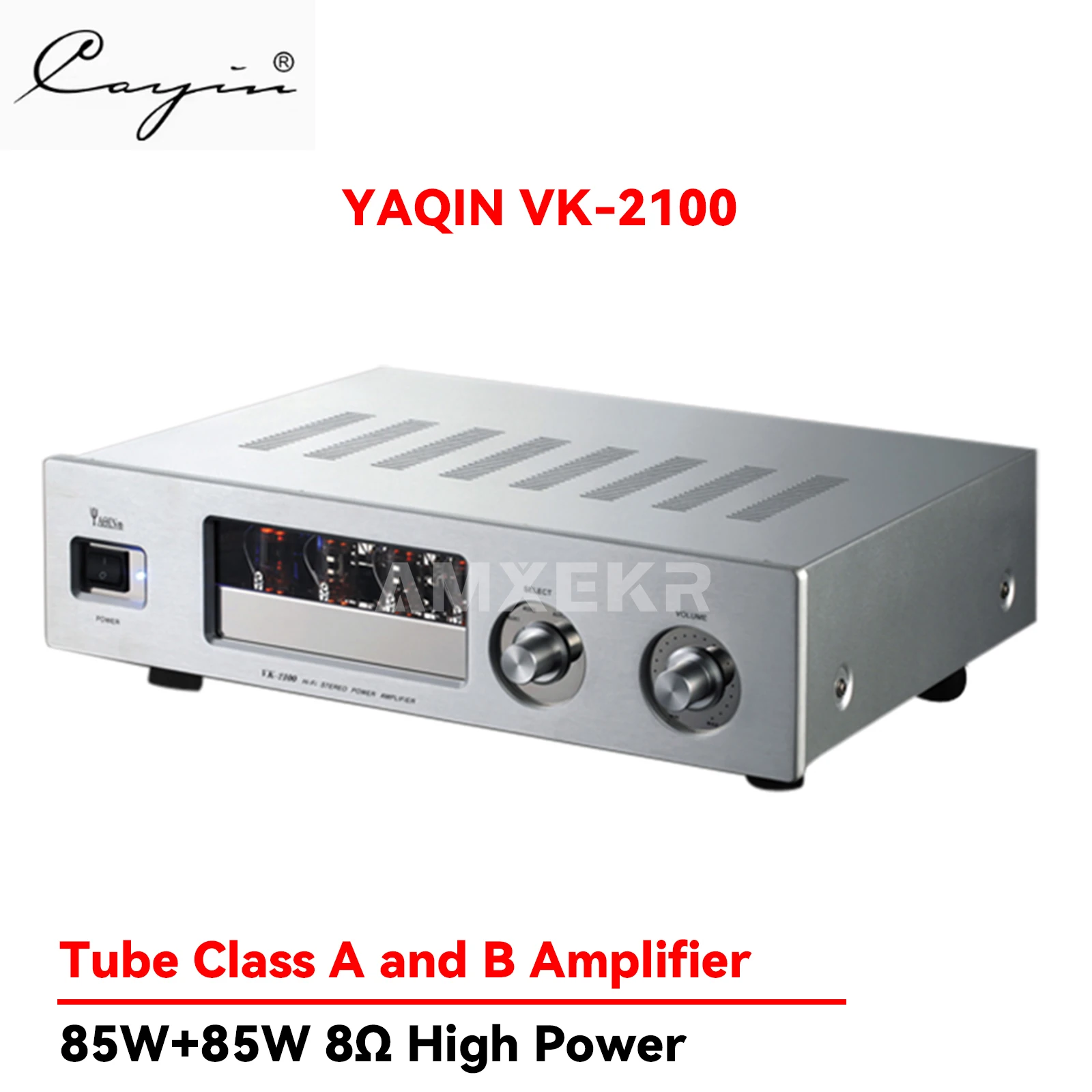 YAQIN VK-2100 Tube Amplifier Front Gallbladder Rear Stone 85W*2 Power Amplifier HiFi Fever Tube High Power Home