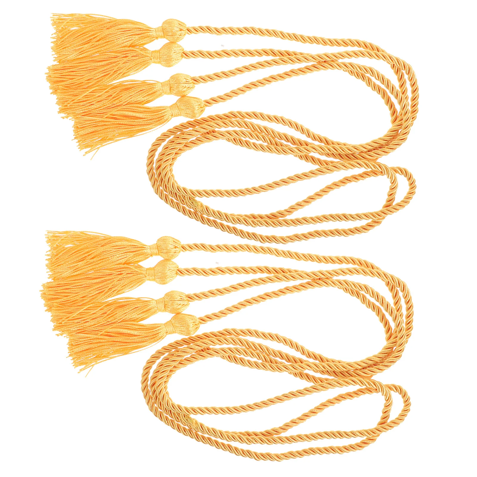 

2 Pcs Flag Banquet Hall Decor Decorations Graduation Honor Rope Flagpole Tassel Party