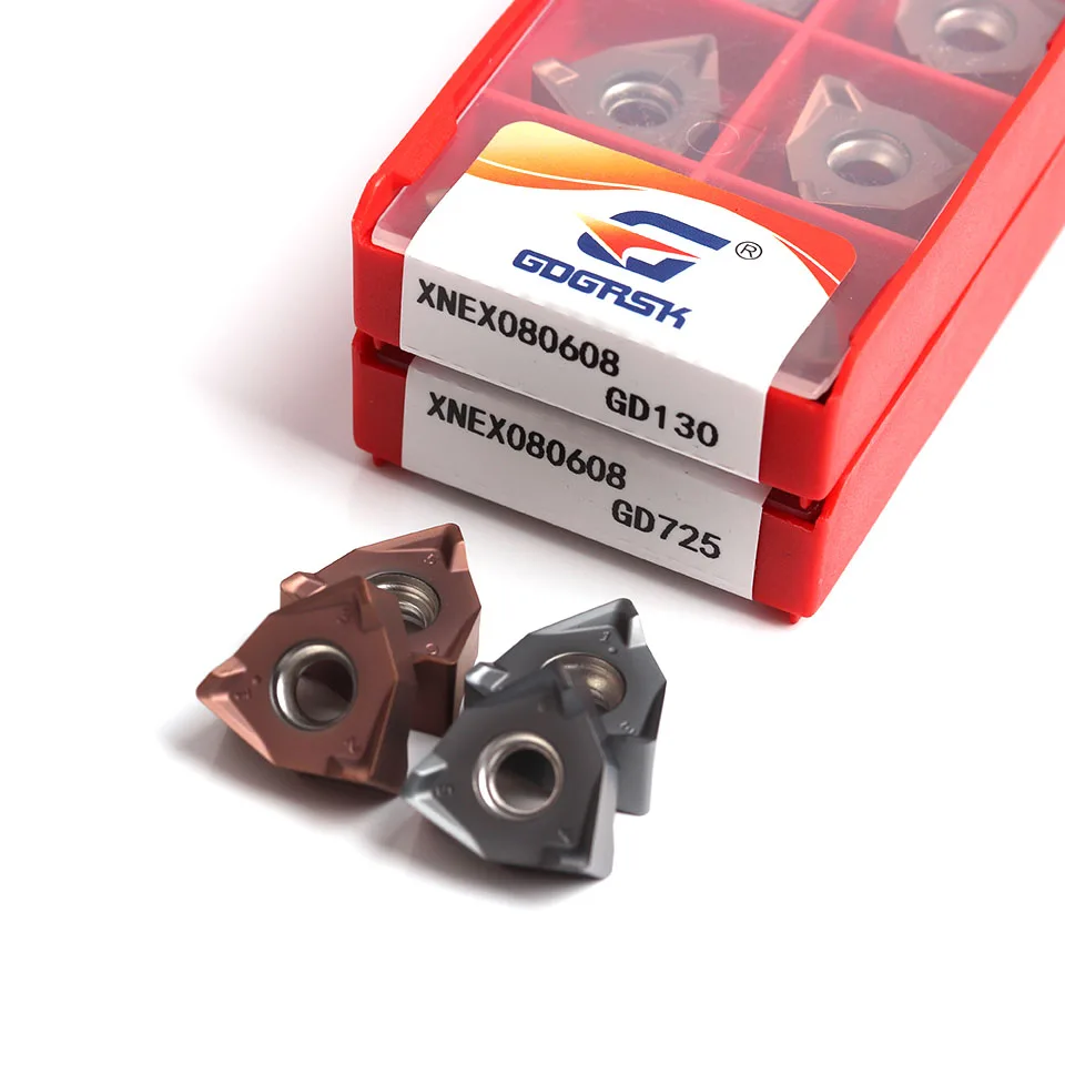 Imagem -03 - Triângulo de Dupla Face Seis Gumes Cnc Fresagem Inserir para Mfxn Cabeça de Corte Xnex080608 de Alta Qualidade Xnex080608 Gd130