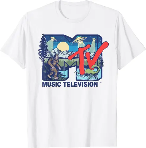 Imagen 2 del producto MTV - Cryptid MTV Logo con Bigfoot UFO Aliens Nessie camiseta