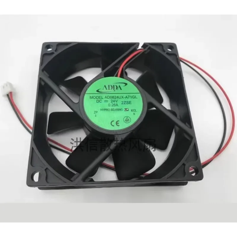 

Original New Fan For ADDA AD0824UX-A71GL DC24V 0.26A Fan 8025 80*80*25MM