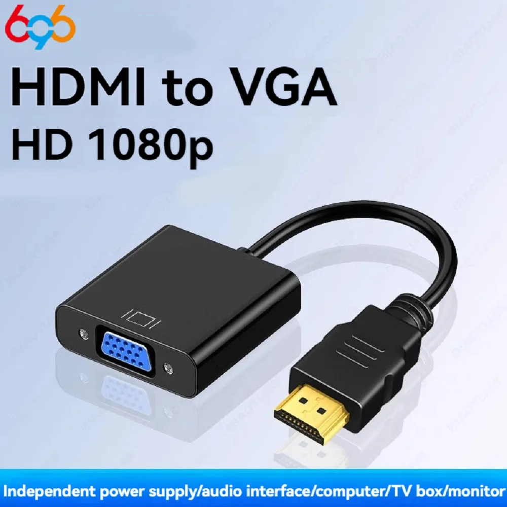 HD 1080P HDMI VGA Adapter HDMI Male To VGA Famale Converter Digital Analog For Tablet Laptop PC TV Projector HDMI To VGA Adapter