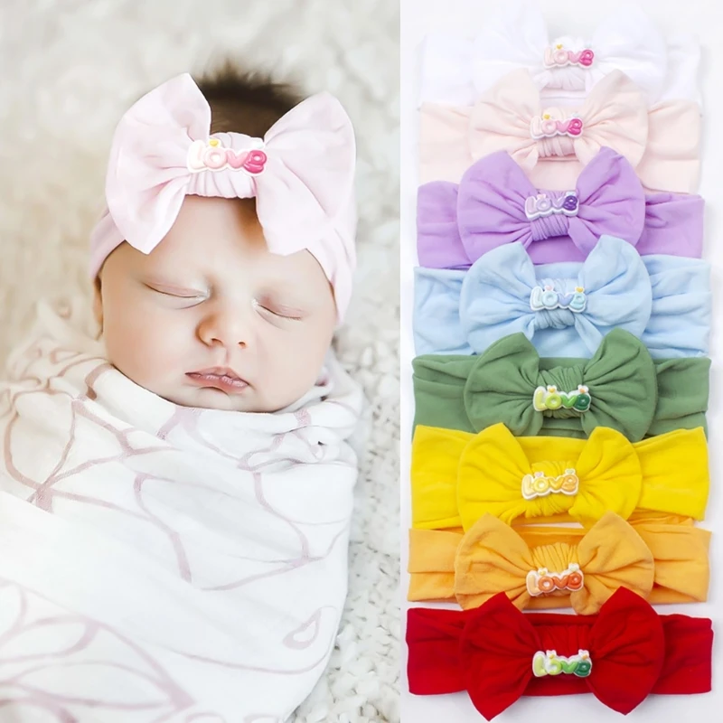 Baby Girl Hairband Nylon Infant Hairband Elastic Newborns Headband Comfortable