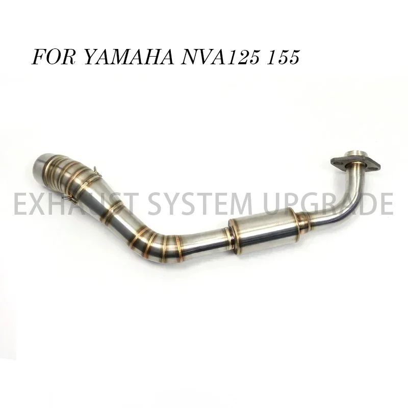 For Yamaha NMAX155 exhaust NMAX125 nmax 125 Motorcycle Exhaust Pipe Scooter Front of Exhaust Pipe Stainless Slip-On Full System