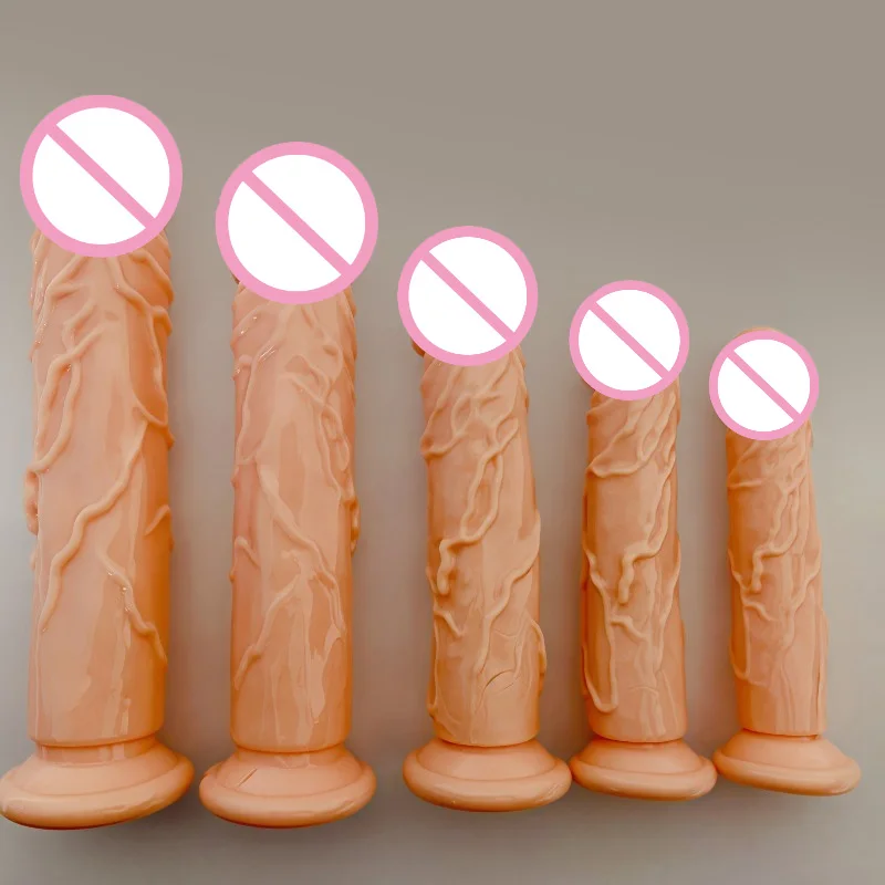 Realistic Soft Masturbators Dildo Suction Cup Big Anal Butt Plug Transparent Penis Dick Adult Game Sex Toys Man Women Shop 18+