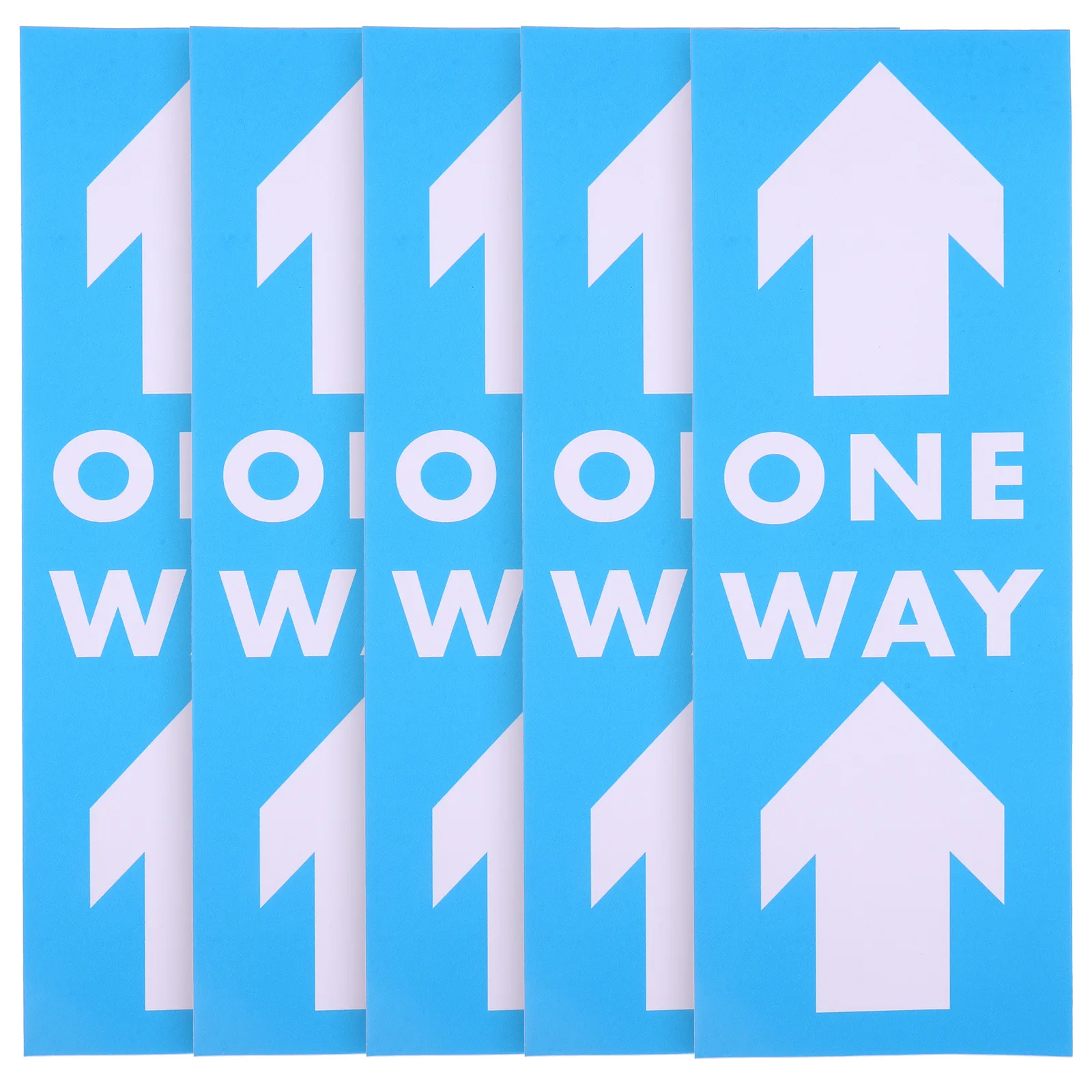

5pcs Arrow Floor Stickers Indicator Tags Warning Stickers Adhesive Directional Arrow Signs Pvc Traffic Safety Signs For
