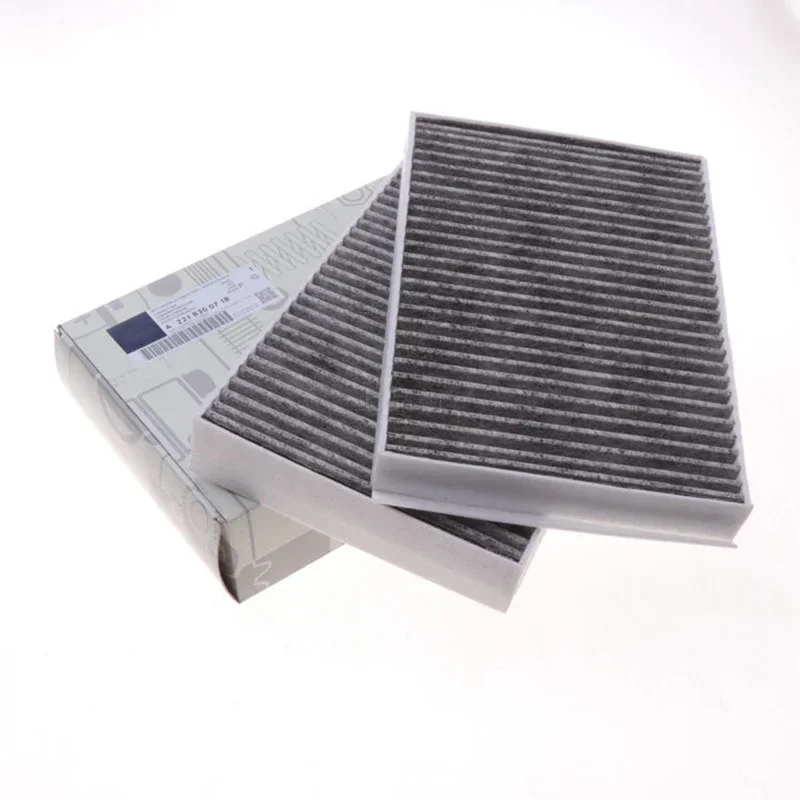 A2218300718 2Pcs Carbon Cabin Air Filter For Benz W221 S350 S400 S420 S500 S600 S63 AMG C216 CL63 AMG 2218300718