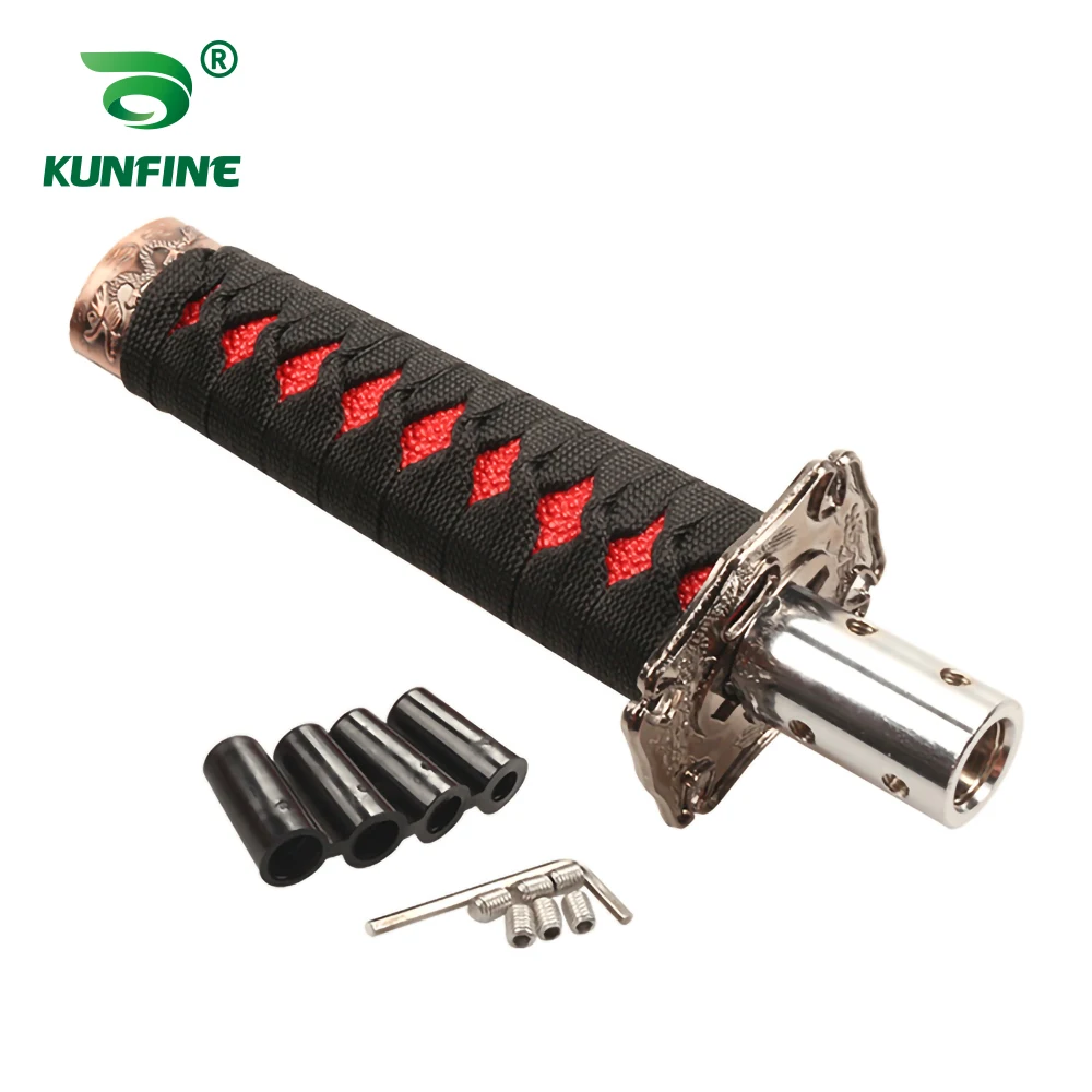 

Universal 15cm Samurai Sword Style Gear Shift Knob Warrior Series Manual Stick Shift Knob With Adapter For Car Truck Tuning Part