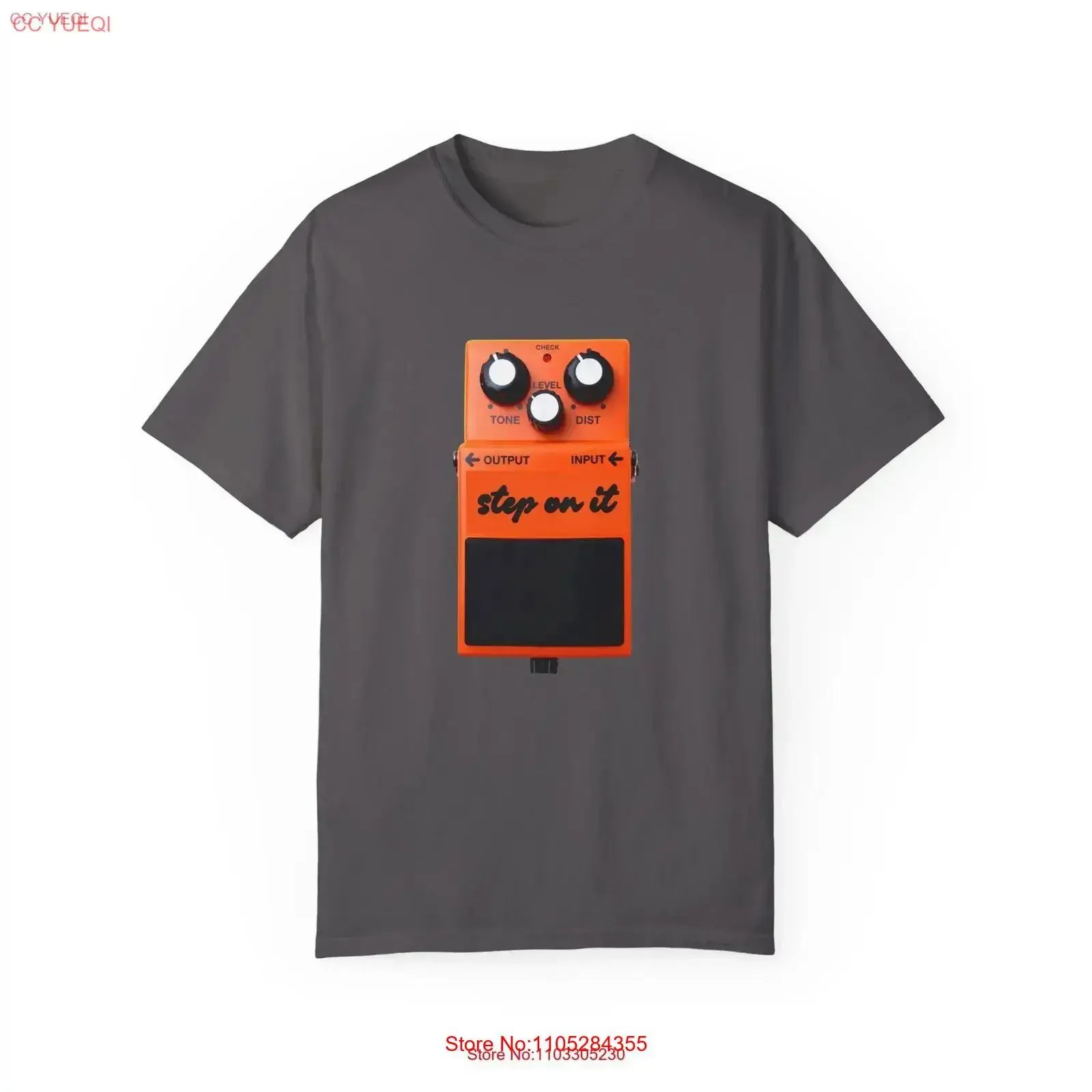 GUITAR PEDAL Feedback Shoegaze T Shirt Noise Rock 90s tee Garment Dyed vintage Washed Breathable designer clothes Comfortable