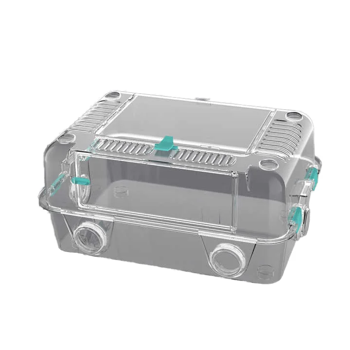 Tianbo Fully Stackable Hamster Cage for Gerbils Dwarf Reptiles Eco-friendly Transparent Small Animal House Pet Products