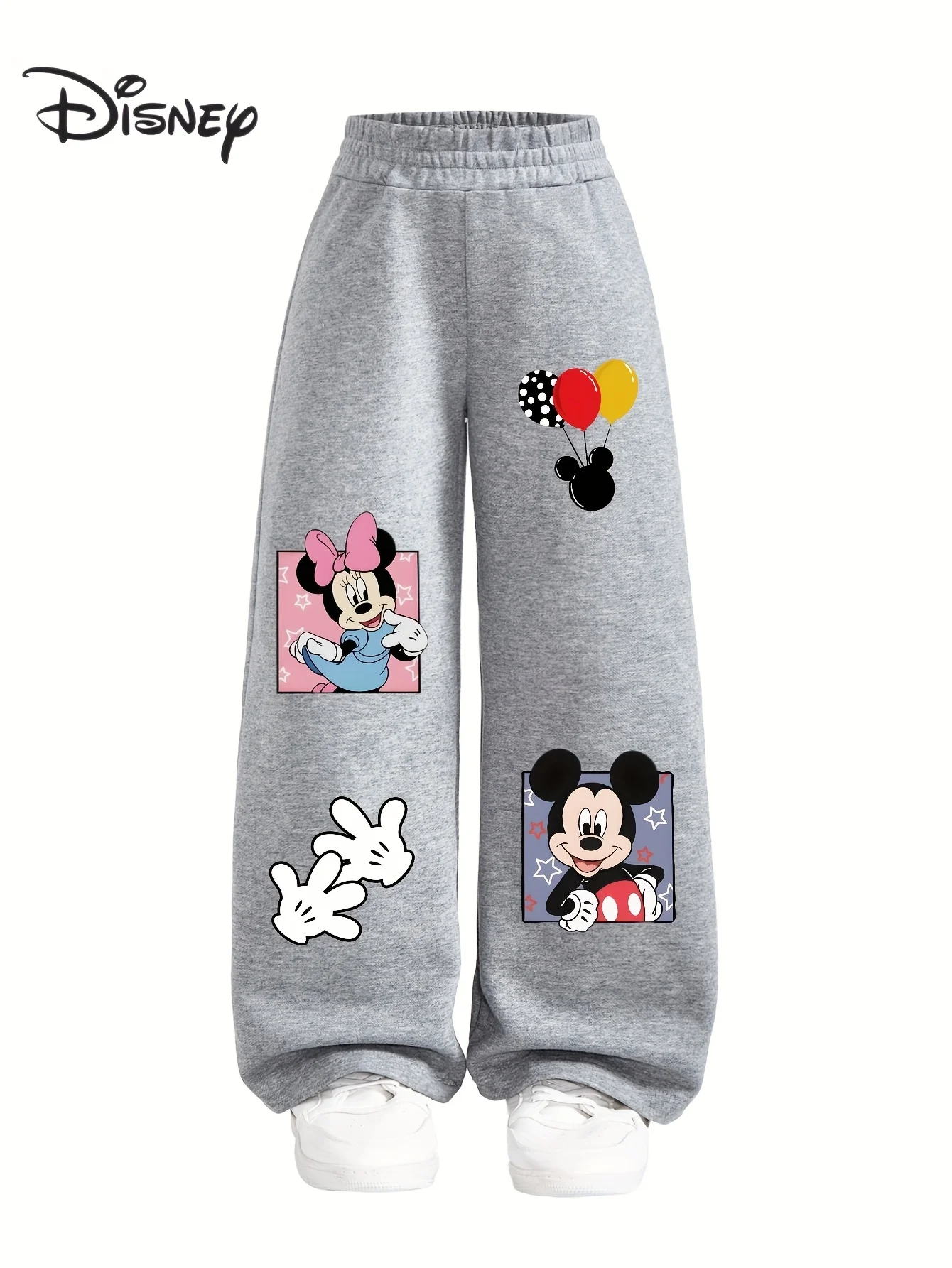 

Детские брюки Potdemiel Disney Stitch Pattern, прямые брюки Y2K в повседневном стиле, подходят для молодых девушек, универсальные, модные