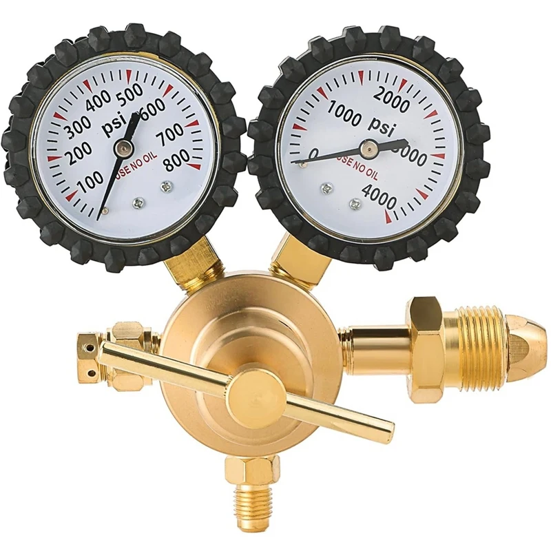 

Nitrogen Regulator with 60In Hose for HVAC Purge, CGA580 Inlet Connection and 1/4In Male Flare Outlet Connection-A69M