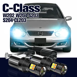 Dual Mode Turn Signal+Daytime Running Light 2x LED DRL Lamp For Mercedes Benz C-Class W203 W204 CL203 S203 Accessories 2000-2010