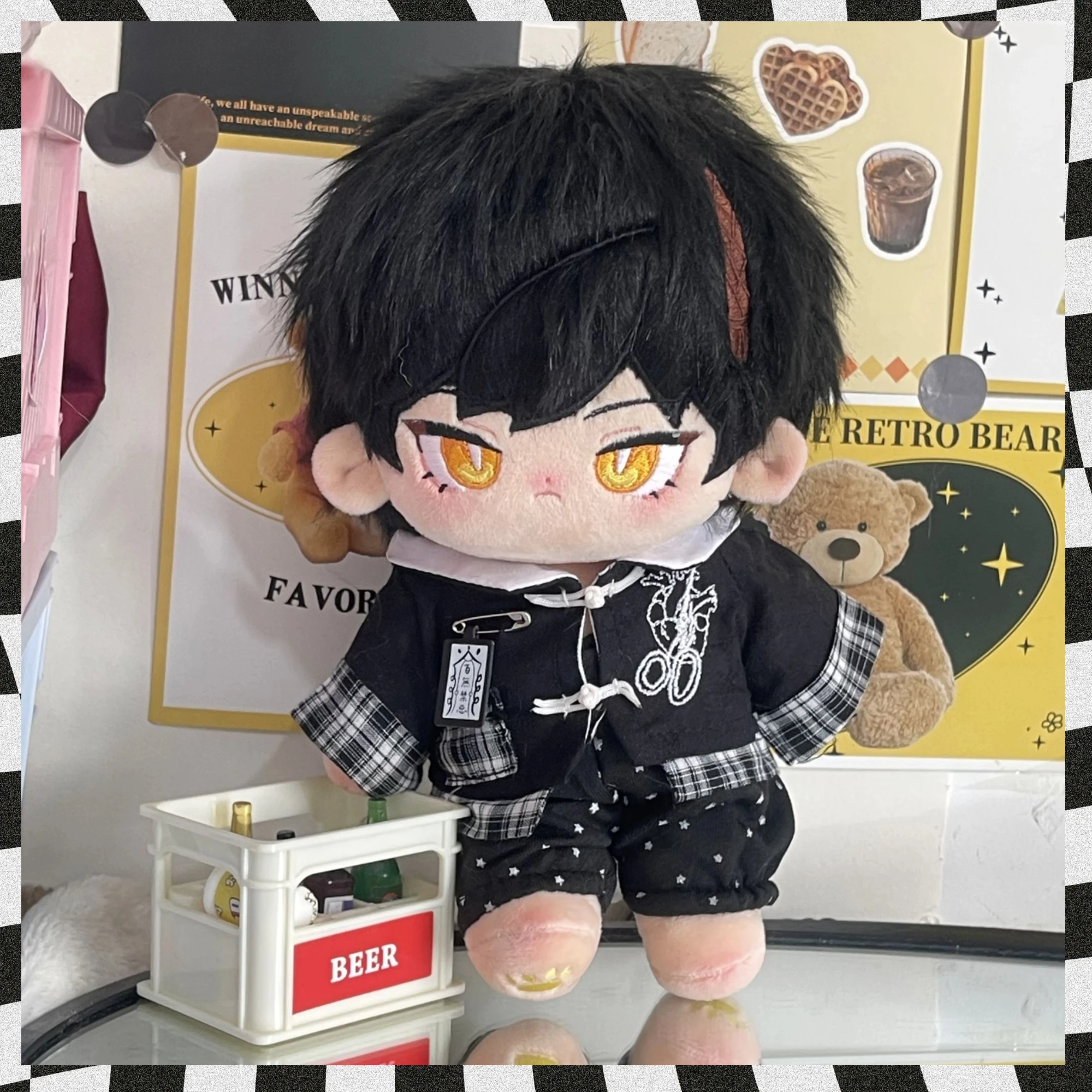 

Game Anime Arknights Thorns 20CM Plush Doll Plushie Cotton Figure Toy Clothes Dress Up Cotton Dolls Body Girl Birthday Gift xmas