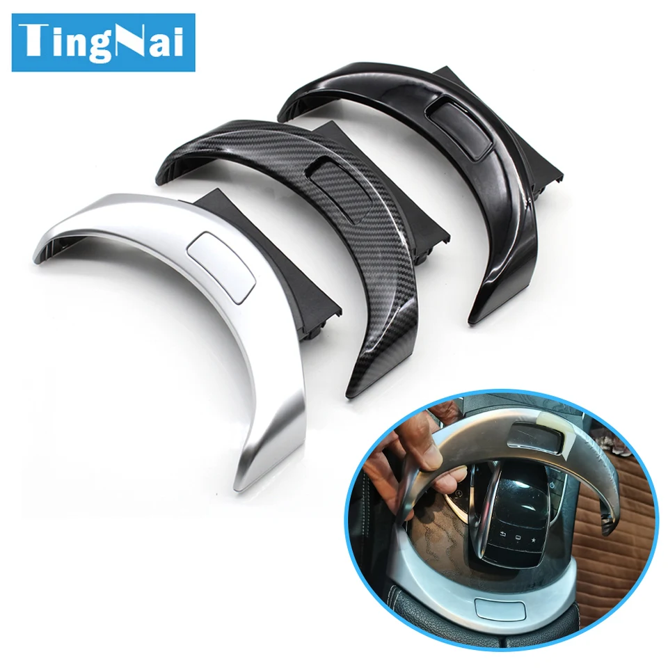 Bouton Déverrouillage Accoudoir Console Centrale Noir Brillant – Compatible Mercedes W205 C200 C250 C300 GLC W253