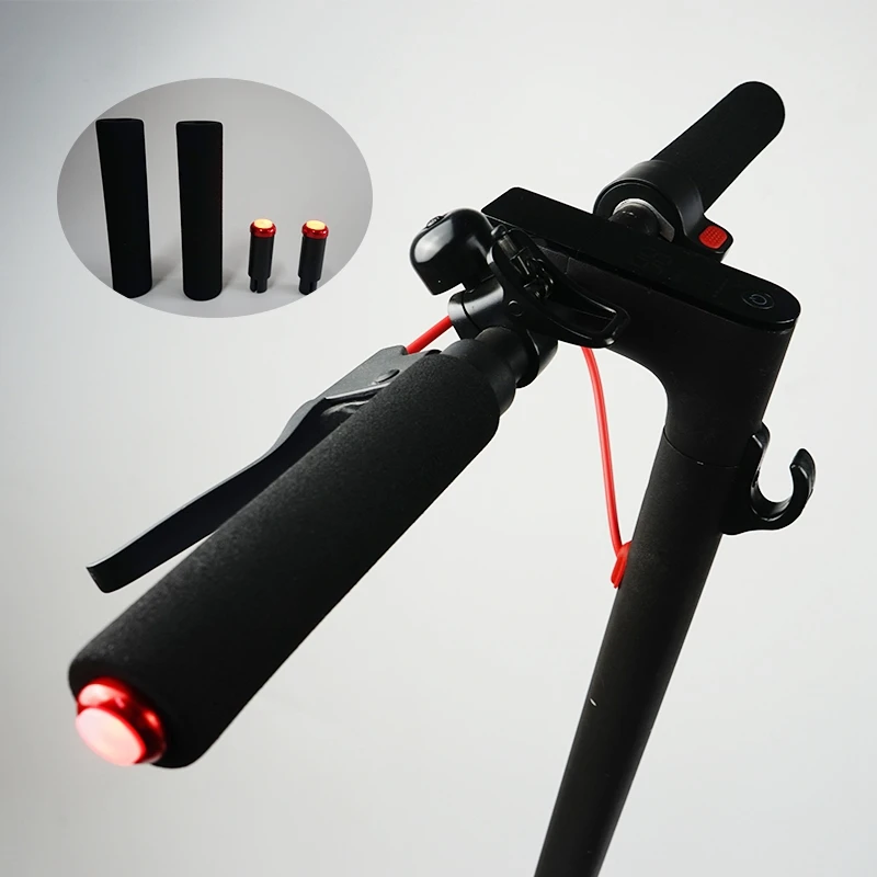 Electric Scooter Handlebar Extension Grip With Lamp Sponge Handlebar Extender For Xiaomi M365/Pro