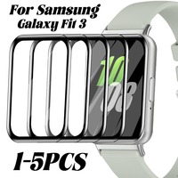 5/1PCS Watch Screen Protector Soft Flexiable Protective Film for Samsung Galaxy Fit 3 Anti-scratch Curved Cover for Galaxy Fit3