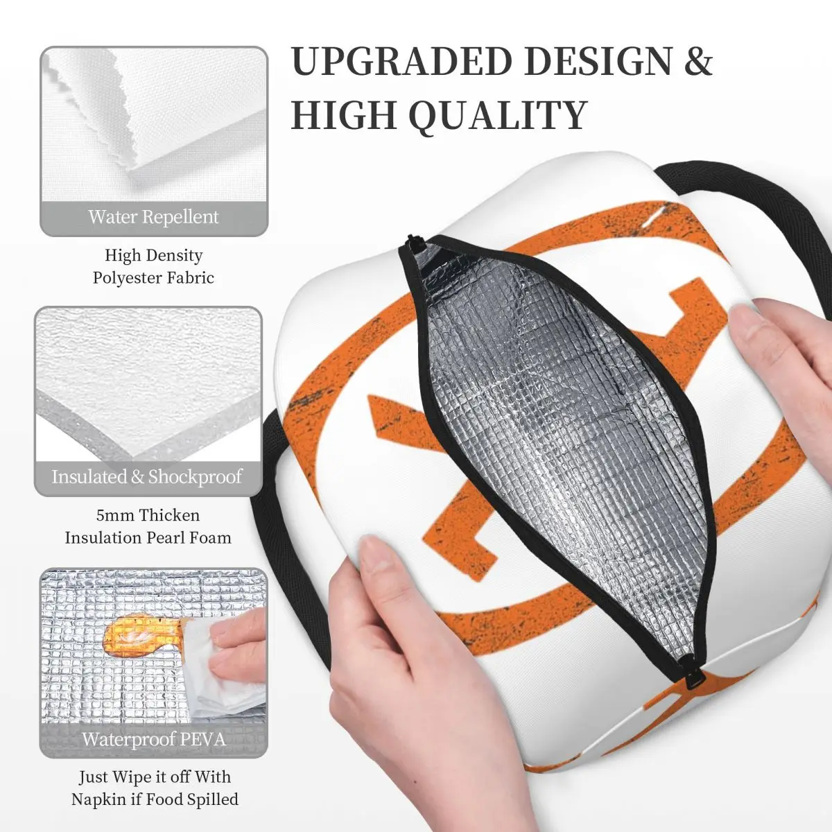 نصف الحياة لامدا رمز أكياس الغداء معزول بينتو صندوق مقاوم للماء حقيبة الغداء مانعة للتسرب نزهة أكياس حقيبة للحفاظ على البرودة للمرأة الاطفال #3