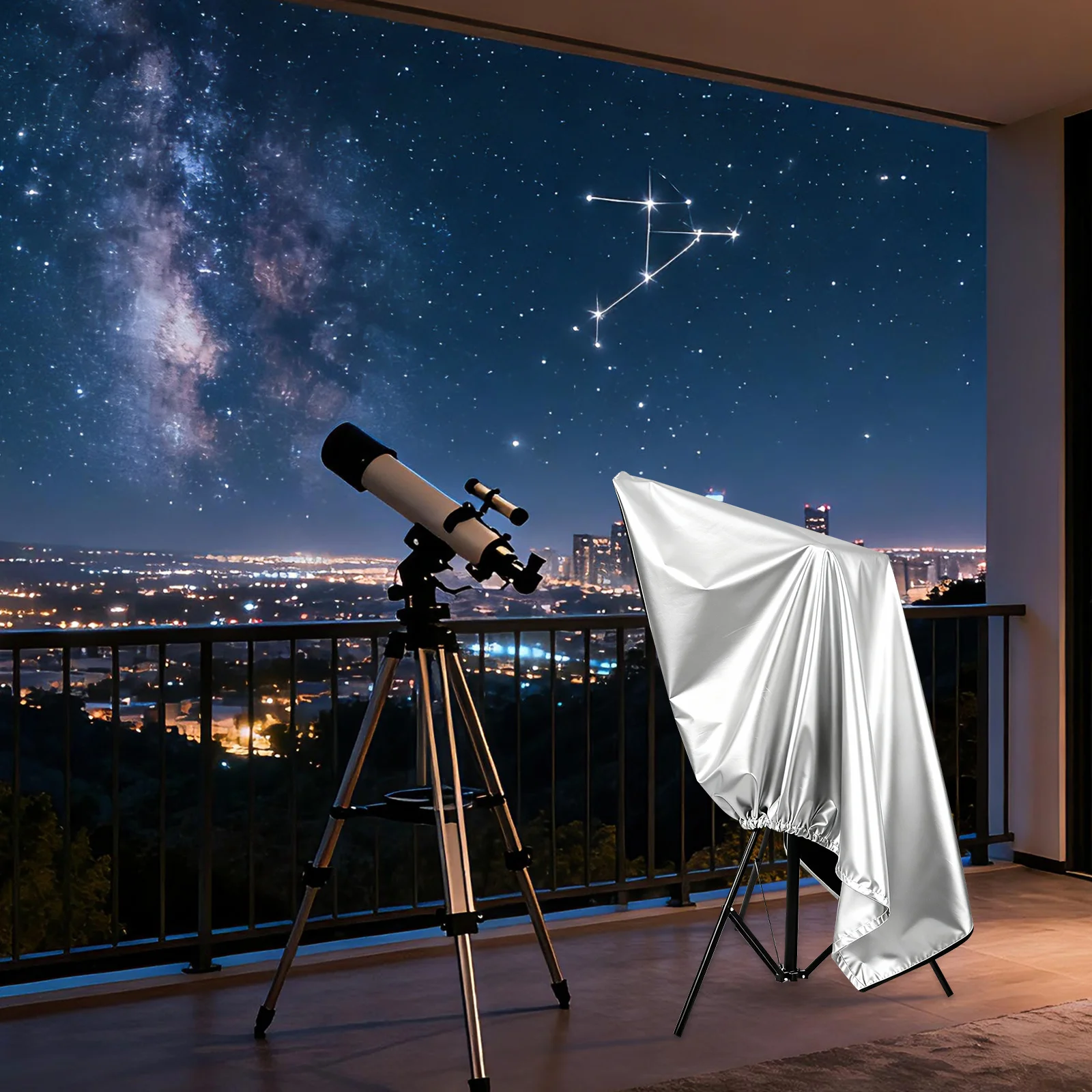 

Waterproof Telescope With Elastic Ropes Dust Proof Rain Outdoor Use For Camera Accessories Telescope Protective Cover