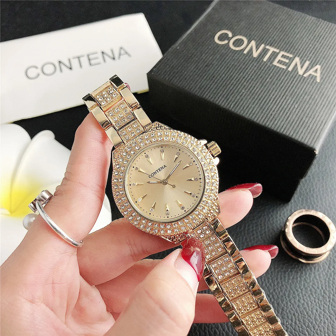 

2023 Women Watches Geneva famous luxury brand fashion women's gold watch casual women's quartz watch women's watch