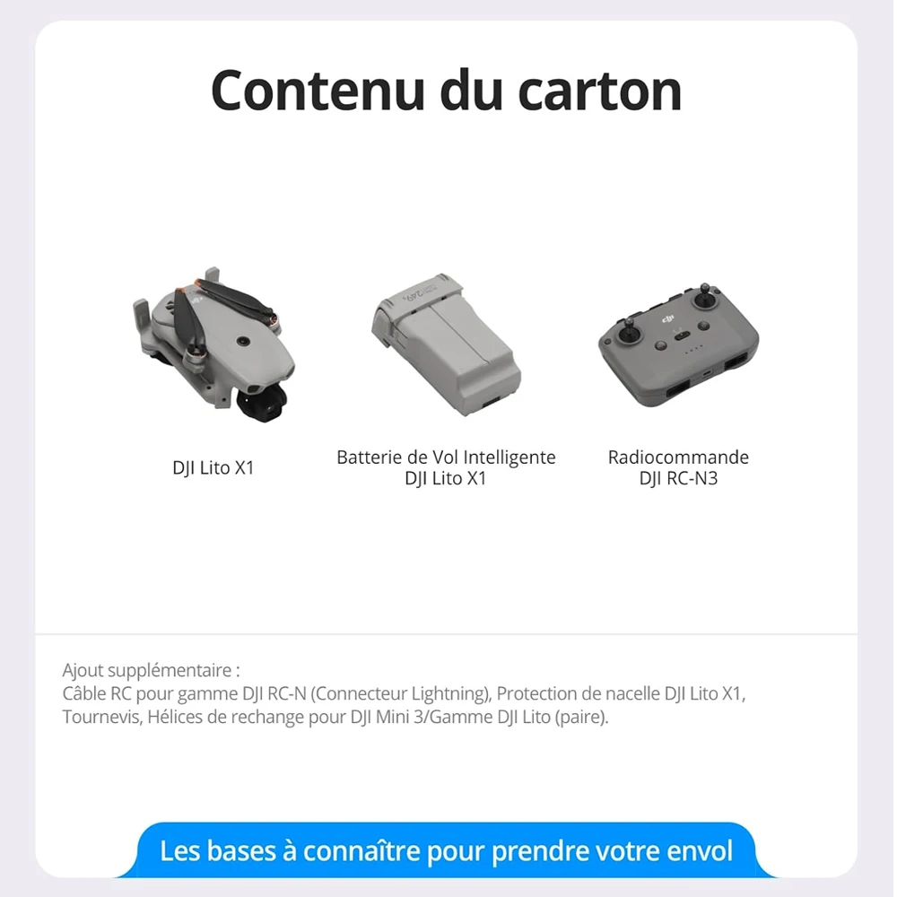 Dron DJI Lito X1 Plegable y Ligero 4K con Detección de Obstáculos, ActiveTrack, Sensor de 1/1.3 Pulgadas, Transmisión de 15 km para Principiantes C0 9
