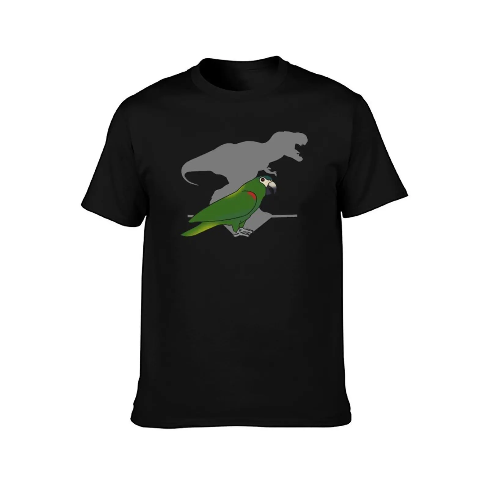 t-rex Hahn's Macaw parrot T-Shirt Summer Casual Cotton Tee Oversized Streetwear Tops Vintage Graphic Print Unisex Men Women