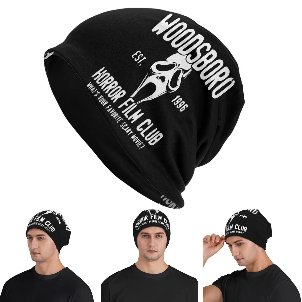 

Крик Woodsboro Film Club Skullies шапки шапки теплая осенне-зимняя уличная шапка вязаная шапка для взрослых унисекс