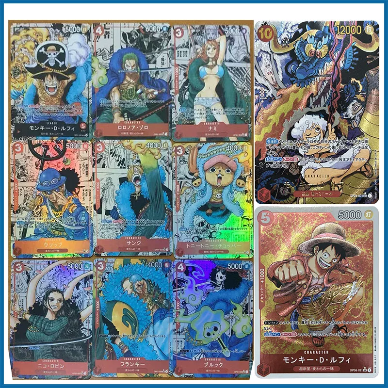 Anime DIY ACG Boys Battle Game Toys Christmas Birthday Gift Shanks Roronoa Zoro Sanji Sabo Nico Robin Collectible Cards