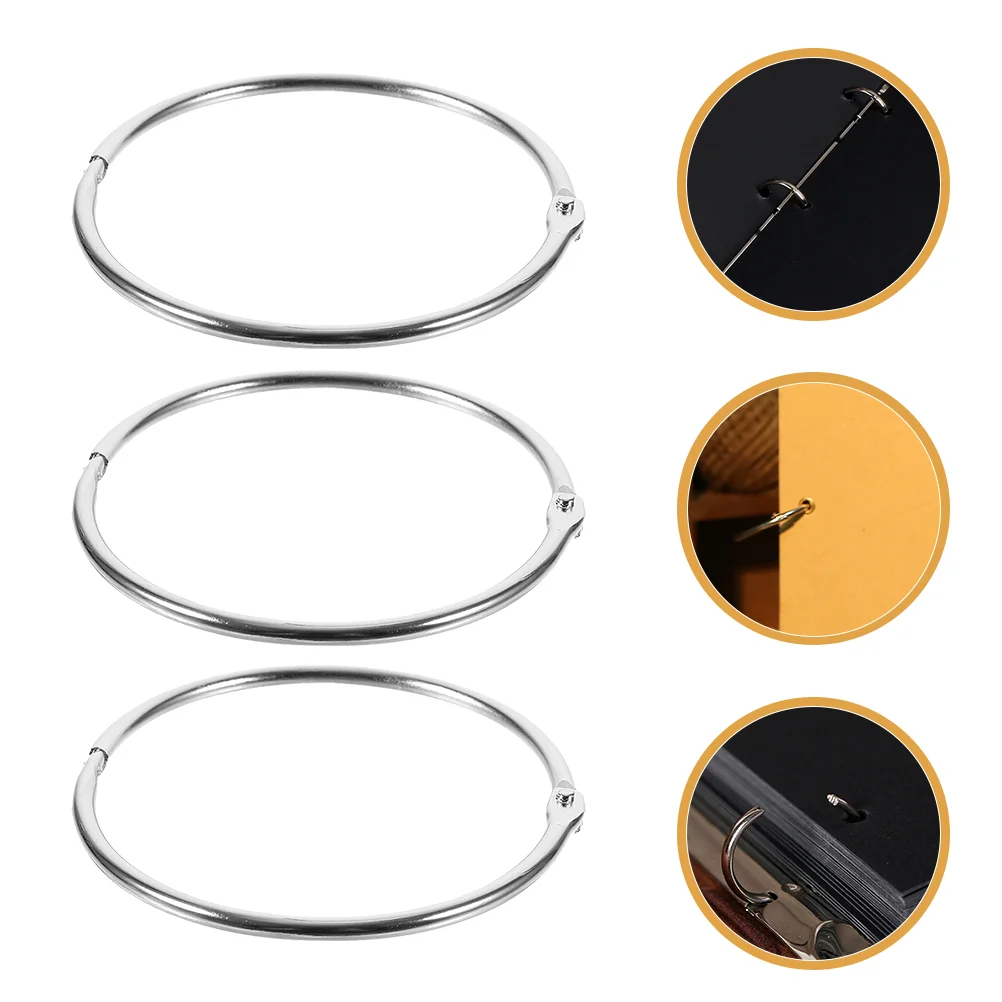 Anneaux de Reliure en Fer, Fermoir Multifonction pour Note, 24 Pièces