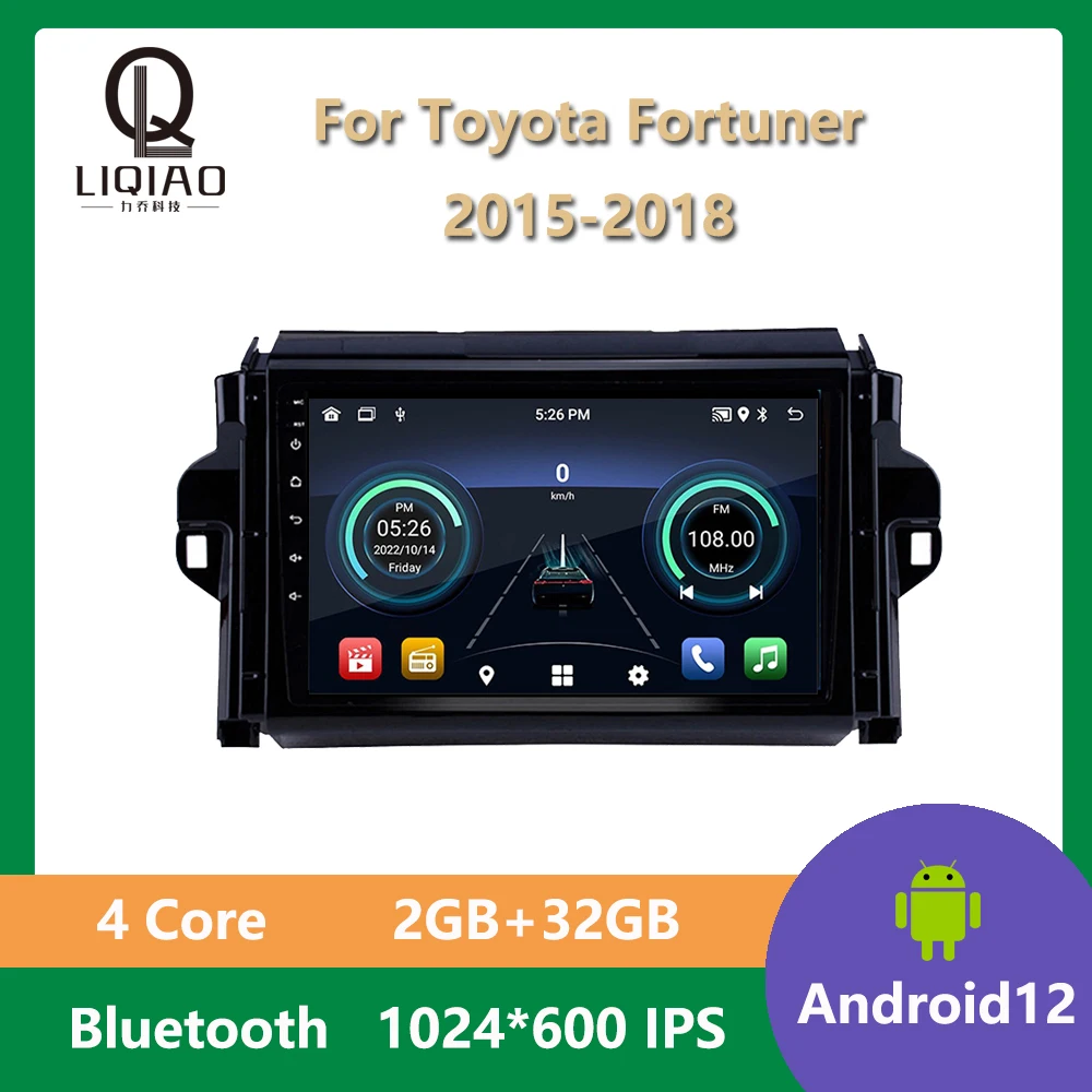 

Android 13 Head Unit For Toyota Fortuner 2015 2016 2017 2018 Car Radio Multimedia Video Player Navigation Stereo GPS Bluetooth