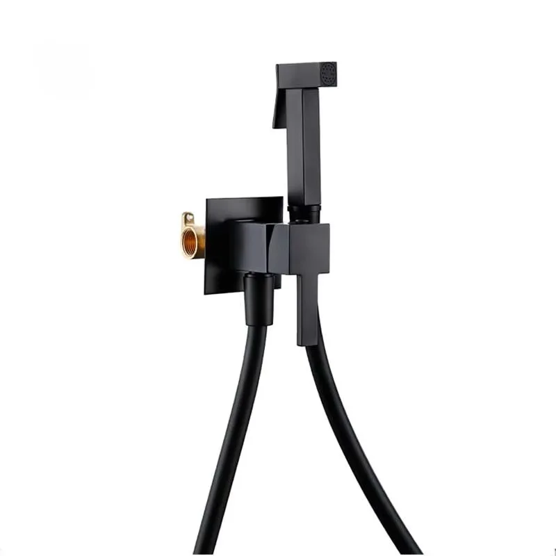 Brass Hand Held Bidet Sprayer Set Hot And Cold Water Wall Mounted Toilet Bidet Spray Faucet With Shower Head
